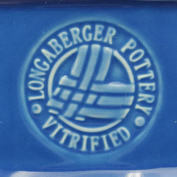 Longaberger Woven Traditions Cornflower Blue Small Loaf Dish Loaf Pan - Picture 5 of 5